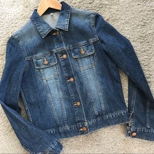Muji Women Organic Stretch Denim Blouson Jacket M